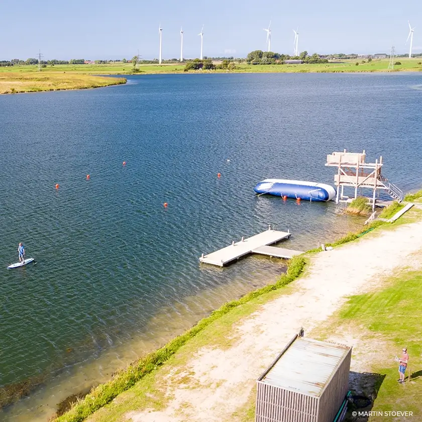 Wangerland Aktivitäten auf dem Wasser Luftaufnahme