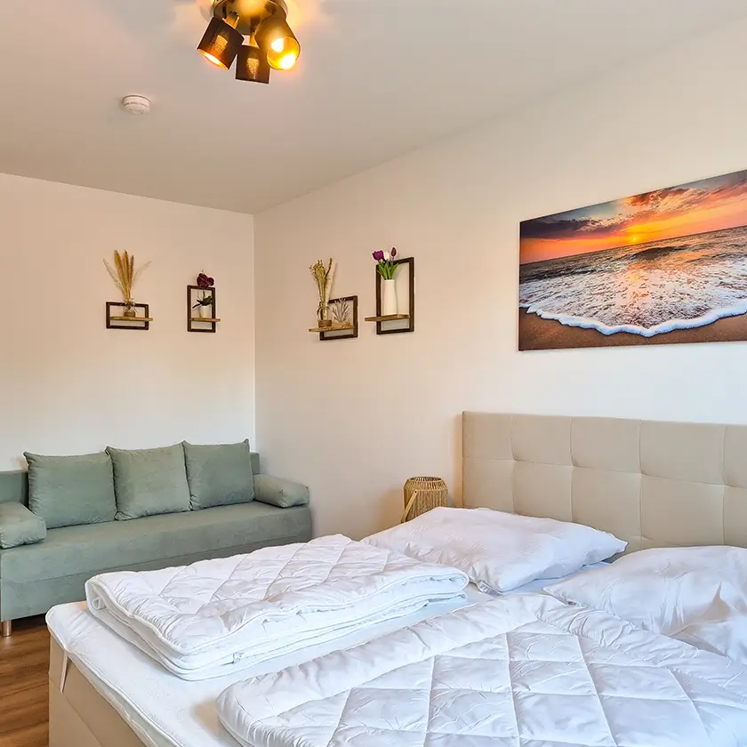 Ferienwohnung Herrlichkeit Schlafzimmer