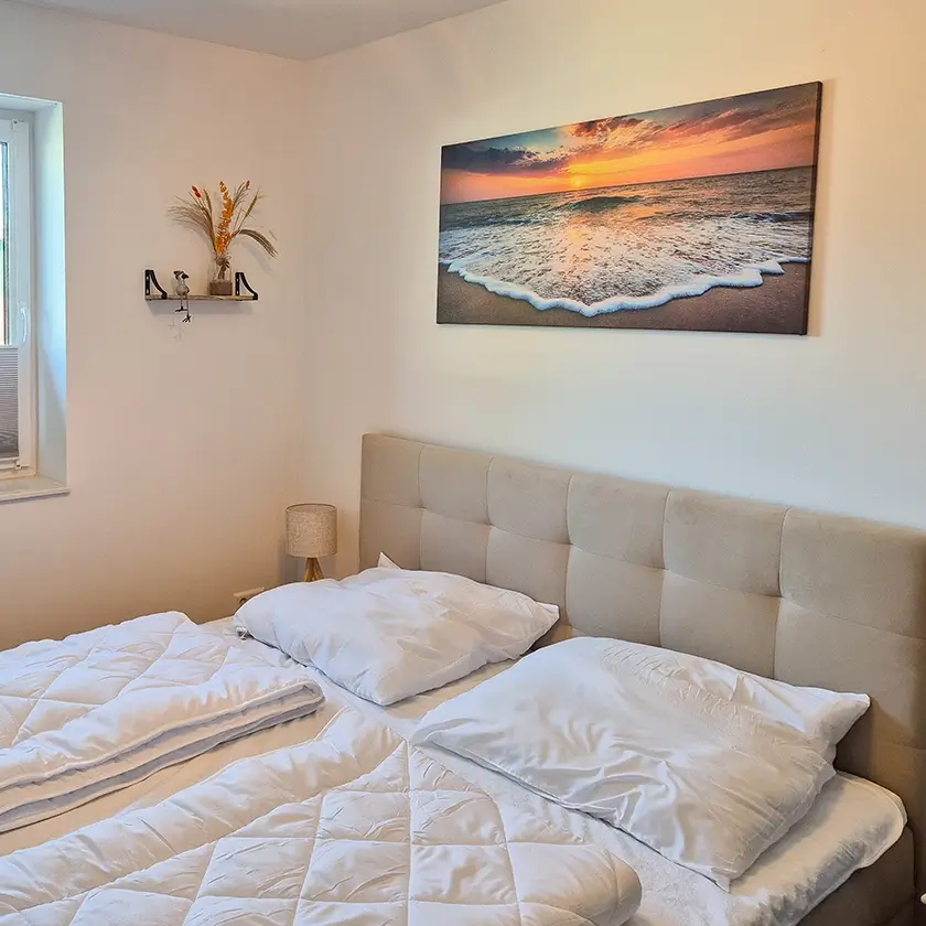 Ferienwohnung Herrlichkeit Schlafzimmer