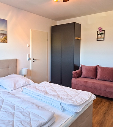 Ferienwohnung Herrlichkeit Schlafzimmer