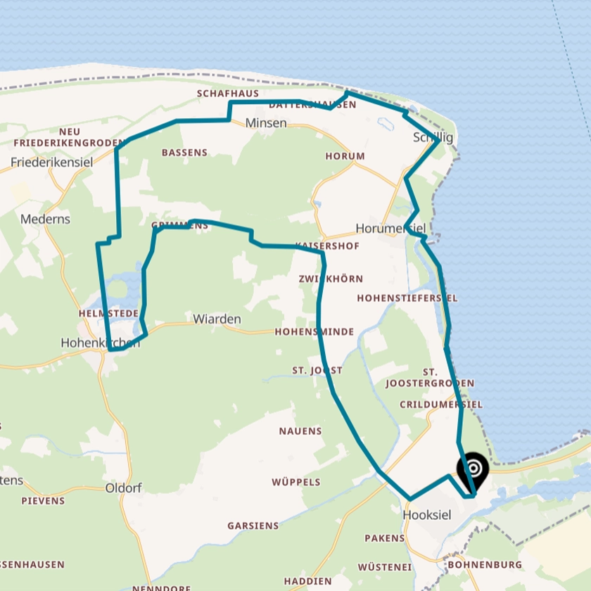 Skizze Fahrradtour Seewiefkentour